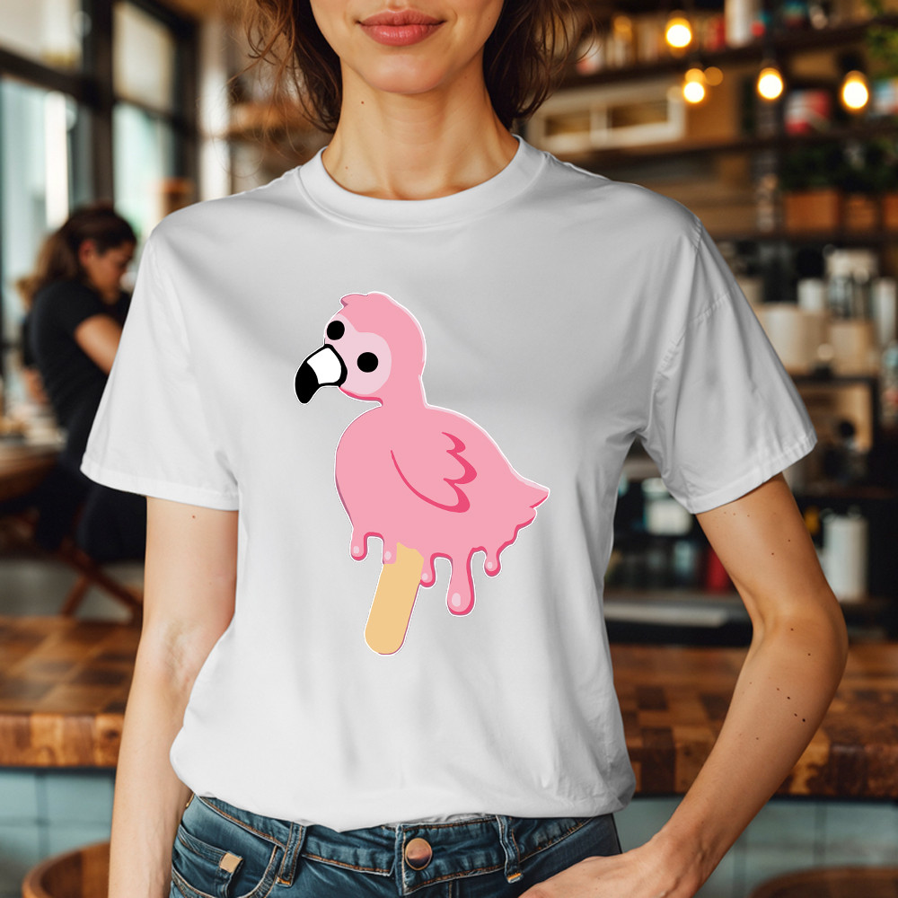 Flamingo Cream Shirt Cute Adorable Animal T-Shirt Gift Ideas For Mother