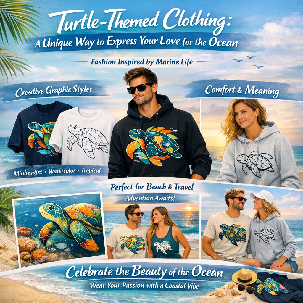 Turtle-Themed Clothing: A Unique Way to Express Your Love for the Ocean